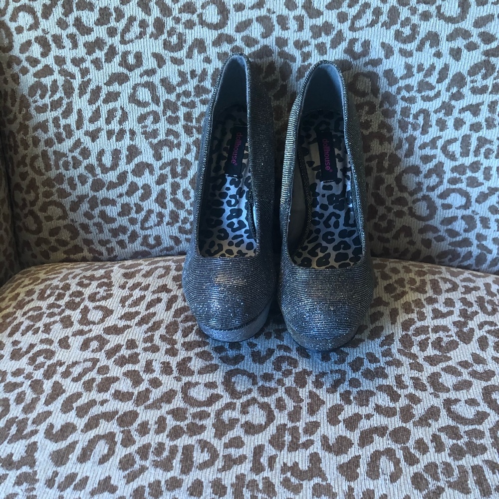 Dollhouse Iridescent Sparkly Wedge